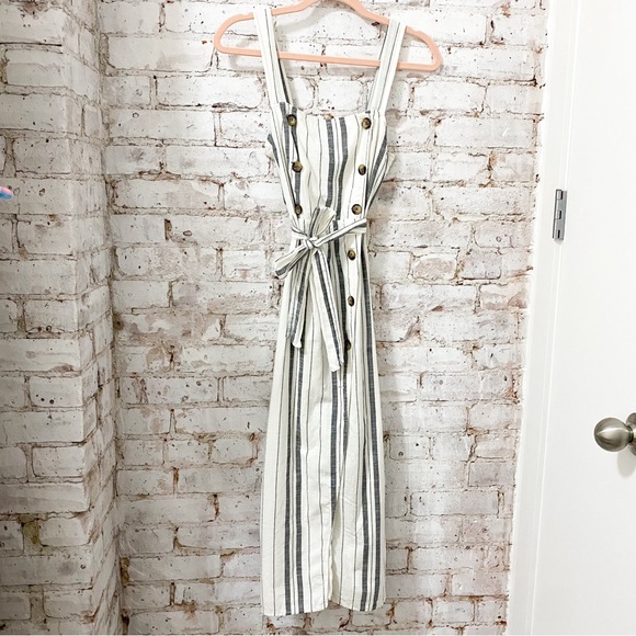 Bershka Striped Midi Dress - Picture 6 of 11